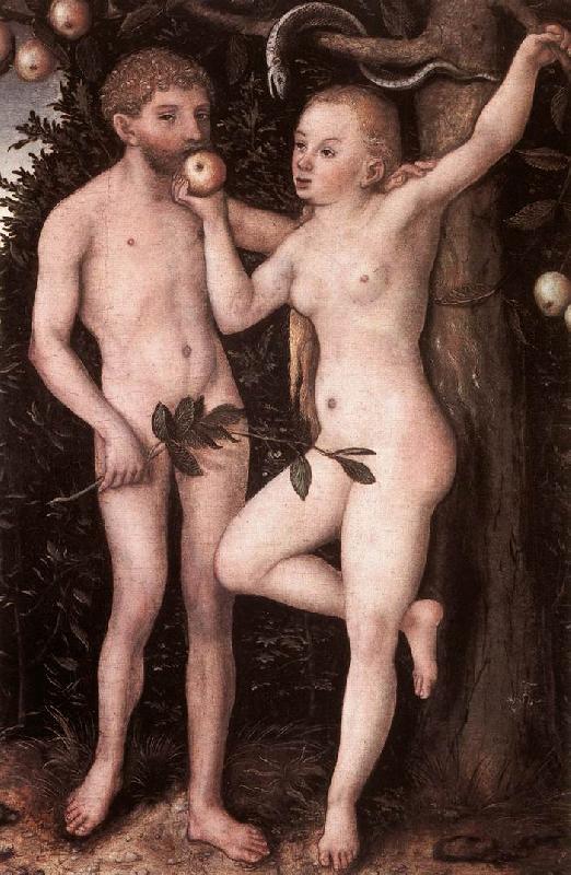 CRANACH, Lucas the Elder Adam and Eve 05 China oil painting art